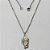 GARGANTILHA EM AÇO INOXIDÁVEL -CORRENTE (O7) 50CM  COM PINGENTE FACE DE CRISTO 7X18MM - FECHO LAGOSTA - (AÇO1374)ACGG000231 - Imagem 1