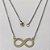 GARGANTILHA EM AÇO INOXIDÁVEL - GARGANTILHA COM PINGENTE INFINITO 12MM - TAMANHO: 45CM - COMPOSIÇÃO: AÇO INOXIDÁVEL - (AÇO1378)ACGG000234 - Imagem 1