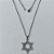 GARGANTILHA EM AÇO INOXIDÁVEL - GARGANTILHA COM PINGENTE ESTRELA DE DAVI 20MM - TAMANHO: 45CM - COMPOSIÇÃO: AÇO INOXIDÁVEL - (AÇO1388)ACGG000245 - Imagem 1
