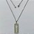 GARGANTILHA EM AÇO INOXIDÁVEL-  CORRENTE (07) 50CM (E1351) COM PINGENTE RETANGULAR CRUCIFIXO 13x34MM - FECHO LAGOSTA - (AÇO1401)ACGG000259 - Imagem 1