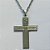GARGANTILHA EM AÇO INOXIDÁVEL- CORRENTE (07) 50CM (E1265) COM PINGENTE CRUCIFIXO 22x34MM - FECHO LAGOSTA - (AÇO1403)ACGG000261 - Imagem 2