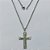 GARGANTILHA EM AÇO INOXIDÁVEL-  CORRENTE (07) 50CM (E1265-2) COM PINGENTE CRUCIFIXO 22x34MM - FECHO LAGOSTA - (AÇO1404)ACGG000262 - Imagem 1