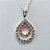 CONJUNTO FOLHEADO A PRATA COM 50 MILÉSIMOS  + VERNIZ DIAMOND CORRENTE CADEADO 45CM PINGENTE E BRINCOS FORMATO GOTA VAZADAS COM CRISTAIS COLORIDOS 15X21MM (PRA031) PRCJ000128 - Imagem 2