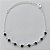 PULSEIRA FOLHEADO A PRATA COM 50 MILÉSIMOS + VERNIZ DIAMOND - PULSEIRA 15CM COM STRASS PRETO + EXTENSOR + FECHO LAGOSTA (PRA038) PRPS001069 - Imagem 1