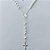 TERÇO FOLHEADA A PRATA COM 50 MILÉSIMOS + VERNIZ DIAMOND TERÇO CORRENTE BOLINHAS BRILHANTES COM PINGENTE NOSSA SENHORA APARECIDA COM CRUCIFIXO 8MM (PRA056) PRGG001375 - Imagem 2