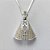 GARGANTINHA FOLHEADA A PRATA COM 50 MILÉSIMOS + VERNIZ DIAMOND CORRENTE 45CM COM PINGENTE NOSSA SENHORA APARECIDA COM MICRO ZIRCÔNIAS 21X30MM (PRA067) PRGG001376 - Imagem 2