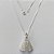 GARGANTINHA FOLHEADA A PRATA COM 50 MILÉSIMOS + VERNIZ DIAMOND CORRENTE 45CM COM PINGENTE NOSSA SENHORA APARECIDA COM MICRO ZIRCÔNIAS 21X30MM (PRA067) PRGG001376 - Imagem 1