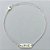 PULSEIRA FOLHEADA A PRATA COM 50 MILÉSIMOS + VERNIZ DIAMOND - PULSEIRA COM PLACA LOVE - TAMANHO: 15CM + EXTENSOR E FECHO LAGOSTA (PRA071)  PRPS001088 - Imagem 1