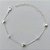 PULSEIRA FOLHEADA A PRATA COM 50 MILÉSIMOS + VERNIZ DIAMOND - PULSEIRA COM CORAÇÕES E PÉROLAS - TAMANHO: 15CM + EXTENSOR E  FECHO LAGOSTA (PRA072)  PRPS001089 - Imagem 1