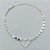 PULSEIRA FOLHEADA A PRATA COM 50 MILÉSIMOS + VERNIZ DIAMOND - PULSEIRA COM CORAÇÃO VAZADO 17MM E BOLINHAS LISAS - TAMANHO: 17CM + EXTENSOR E FECHO LAGOSTA (PRA076)  PRPS001092 - Imagem 1