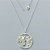 GARGANTILHA FOLHEADA A PRATA COM 50 MILÉSIMOS + VERNIZ DIAMOND - GARGANTILHA CORRENTE CADEADO 45CM PINGENTE CAVALO 24MM E FECHO LAGOSTA (PRA080)PRGG001380 - Imagem 1