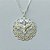 GARGANTILHA FOLHEADA A PRATA COM 50 MILÉSIMOS + VERNIZ DIAMOND - GARGANTILHA CORRENTE VENEZIANA 45CM PINGENTE ESPÍRITO SANTO 26MM E FECHO LAGOSTA (PRA081) PRGG001381 - Imagem 2