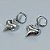 BRINCO FOLHEADA A PRATA COM 50 MILÉSIMOS + VERNIZ DIAMOND -  BRINCO ARGOLA DE PRESSÃO CORAÇÃO LISO 14MM (PRA084) PRBR001100 - Imagem 2