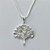 GARGANTILHA FOLHEADA A PRATA COM 50 MILÉSIMOS + VERNIZ DIAMOND - GARGANTILHA CORRENTE VENEZIANA 45CM PINGENTE ARVORE DA VIDA 18MM COM MICRO ZIRCÔNIAS E FECHO LAGOSTA (PRA086) PRGG001384 - Imagem 2