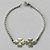 PULSEIRA EM AÇO INOXIDÁVEL- (ACO1035) - PULSEIRA COM TREVO LISO 12MM- TAMANHO 17CM - FECHO LAGOSTA - COMPOSIÇÃO: AÇO INOXIDÁVEL - (AÇO1480) ACPS000616 - Imagem 1