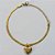 PULSEIRA EM AÇO INOXIDÁVEL DOURADA - PULSEIRA COM PINGENTE CORAÇÃO DUPLO 13MM - TAMANHO: 18CM + EXTENSOR - COMPOSIÇÃO: AÇO INOXIDÁVEL - (AÇO1511)ACPS000622 - Imagem 1