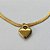 PULSEIRA EM AÇO INOXIDÁVEL DOURADA - PULSEIRA COM PINGENTE CORAÇÃO DUPLO 13MM - TAMANHO: 18CM + EXTENSOR - COMPOSIÇÃO: AÇO INOXIDÁVEL - (AÇO1511)ACPS000622 - Imagem 2