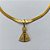 PULSEIRA EM AÇO INOXIDÁVEL DOURADA -  PULSEIRA LACRAIA COM PINGENTE NOSSA SENHORA APARECIDA 10MM TAMANHO: 16CM - COMPOSIÇÃO: AÇO INOXIDÁVEL - (AÇO1525)ACPS000635 - Imagem 2