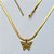 GARGANTILHA EM AÇO INOXIDÁVEL DOURADO - GARGANTILHA COM CORRENTE LACRAIA BORBOLETA 19MM FECHO LAGOSTA + EXTENSOR - TAMANHO: 40CM - COMPOSIÇÃO: AÇO INOXIDÁVEL - (AÇO1581)ACGG000301 - Imagem 1