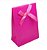SACOLA EMBALAGEM DE PRESENTE JOIAS COM VELCRO E LACINHO - PINK LISO - TAMANHO: 7,5x10,5x4CM - (VENDIDO POR UNIDADE) - PREB000028 - Imagem 1