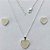 CONJUNTO FOLHEADO A PRATA COM 50 MILÉSIMOS + VERNIZ DIAMOND - CONJUNTO COM PINGENTES E BRINCOS CORAÇÃO MADRE PÉROLA (PRA089) PRCJ000131 - Imagem 1