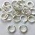 BRINCO FOLHEADA A PRATA COM 50 MILÉSIMOS + VERNIZ DIAMOND - BRINCO ARGOLA COM 2 FILEIRAS DE MICRO ZIRCÔNIAS 12MM PRBR001103 - Imagem 2