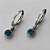 BRINCO EM AÇO INOXIDÁVEL - BRINCO ARGOLA DE PRESSÃO COM PINGENTE SOLITÁRIO EM ZIRCÔNIA AZUL 6MM - COMPOSIÇÃO: AÇO INOXIDÁVEL - (AÇO1597) ACBR000212 - Imagem 1