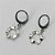BRINCO EM AÇO INOXIDÁVEL(E1355) - BRINCO ARGOLA DE PRESSÃO COM PINGENTE CÍRCULO MARTELADO 10MM - COMPOSIÇÃO: AÇO INOXIDÁVEL - (AÇO1599)ACBR000218 - Imagem 1