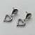 BRINCO EM AÇO INOXIDÁVEL- BRINCO DE PINO  COM PINGENTE CORAÇÃO 11MM - COMPOSIÇÃO: AÇO INOXIDÁVEL - (AÇO1606)ACBR000225 - Imagem 1