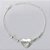 PULSEIRA FOLHEADO A PRATA COM 50 MILÉSIMOS + VERNIZ DIAMOND - PULSEIRA17CM CORAÇÃO VAZADO COM PÉROLAS + EXTENSOR FECHO LAGOSTA  - (PRA090)PRPS001098 - Imagem 1