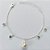 PULSEIRA FOLHEADO A PRATA COM 50 MILÉSIMOS + VERNIZ DIAMOND - PULSEIRA 17CM STRASS E GOTA FORMATO GOTA + EXTENSOR FECHO LAGOSTA   - (PRA091)PRPS001100 - Imagem 1