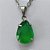 CONJUNTO EM AÇO INOXIDÁVEL - (AÇO03) CONJUNTO COM CORRENTE 50CM E BRINCOS ARGOLAS DE PRESSÃO COM PINGENTES EM RESINAS VERDES ESCUROS 10X14MM - COMPOSIÇÃO: AÇO INOXIDÁVEL - (AÇO1648)ACCJ000058 - Imagem 2