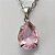 CONJUNTO EM AÇO INOXIDÁVEL - (AÇO03) CONJUNTO COM CORRENTE 50CM E BRINCOS ARGOLAS DE PRESSÃO COM PINGENTES EM ZIRCÔNIAS ROSAS  10X14MM - COMPOSIÇÃO: AÇO INOXIDÁVEL - (AÇO1661) ACCJ000063 - Imagem 2