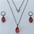 CONJUNTO EM AÇO INOXIDÁVEL - (AÇO03) CONJUNTO COM CORRENTE 50CM E BRINCOS ARGOLAS DE PRESSÃO COM PINGENTES EM ZIRCÔNIAS RAINBOW 10X14MM - COMPOSIÇÃO: AÇO INOXIDÁVEL - (AÇO1664) ACCJ000066 - Imagem 1