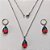 CONJUNTO EM AÇO INOXIDÁVEL - (AÇO03) CONJUNTO COM CORRENTE 50CM E BRINCOS ARGOLAS DE PRESSÃO COM PINGENTES EM ZIRCÔNIAS RAINBOW 10X14MM - COMPOSIÇÃO: AÇO INOXIDÁVEL - (AÇO1669)ACCJ000072 - Imagem 1