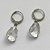 BRINCO EM AÇO INOXIDÁVEL - BRINCOS ARGOLAS DE PRESSÃO COM PINGENTES EM ZIRCÔNIAS FUSION CRISTAIS 10X14MM - COMPOSIÇÃO: AÇO INOXIDÁVEL - (AÇO1689)ACBR000252 - Imagem 2