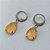 BRINCO EM AÇO INOXIDÁVEL - BRINCOS ARGOLAS DE PRESSÃO COM PINGENTES EM RESINA SALMÃO 10X14MM - COMPOSIÇÃO: AÇO INOXIDÁVEL - (AÇO1694)ACBR000255 - Imagem 2