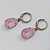 BRINCO EM AÇO INOXIDÁVEL - BRINCOS ARGOLAS DE PRESSÃO COM PINGENTES EM RESINAS ROSAS 10X14MM - COMPOSIÇÃO: AÇO INOXIDÁVEL - (AÇO1696)ACBR000257 - Imagem 2