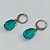 BRINCO EM AÇO INOXIDÁVEL - BRINCOS ARGOLAS DE PRESSÃO COM PINGENTES EM RESINAS AZUIS 10X14MM - COMPOSIÇÃO: AÇO INOXIDÁVEL - (AÇO1697)ACBR000258 - Imagem 2