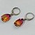 BRINCO EM AÇO INOXIDÁVEL - BRINCOS ARGOLAS DE PRESSÃO COM PINGENTES EM ZIRCÔNIAS RAINBOW 10X14MM - COMPOSIÇÃO: AÇO INOXIDÁVEL - ACBR000263 - Imagem 2