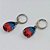 BRINCO EM AÇO INOXIDÁVEL - BRINCOS ARGOLAS DE PRESSÃO COM PINGENTES EM ZIRCÔNIAS RAINBOW 10X14MM - COMPOSIÇÃO: AÇO INOXIDÁVEL - ACBR000264 - Imagem 2