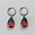 BRINCO EM AÇO INOXIDÁVEL - BRINCOS ARGOLAS DE PRESSÃO COM PINGENTES EM ZIRCÔNIAS RAINBOW 10X14MM - COMPOSIÇÃO: AÇO INOXIDÁVEL - ACBR000264 - Imagem 1