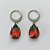 BRINCO EM AÇO INOXIDÁVEL - BRINCOS ARGOLAS DE PRESSÃO COM PINGENTES EM ZIRCÔNIAS RAINBOW 10X14MM - COMPOSIÇÃO: AÇO INOXIDÁVEL - ACBR000265 - Imagem 1