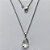 GARGANTILHA EM AÇO INOXIDÁVEL - (AÇO03) CORRENTE 50CM COM FECHO LAGOSTA E PINGENTE EM ZIRCÔNIA FUSION CRISTAL 10X14MM - COMPOSIÇÃO: AÇO INOXIDÁVEL - (AÇO1725) ACGG000315 - Imagem 1