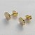 BRINCO FOLHEADO A OURO (BRD7021)- BANHADO COM 5 MILÉSIMOS + VERNIZ DIAMOND -  BRINCO DE PINO CONCHA 6MM - (OURO245) OUBR000203 - Imagem 2
