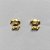 BRINCO FOLHEADO A OURO - BANHADO COM 5 MILÉSIMOS + VERNIZ DIAMOND - BRINCO DE PINO CACHORRINHO 7MM - (OURO251) OUBR000208 - Imagem 1