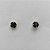 BRINCO FOLHEADO A OURO - BANHADO COM 5 MILÉSIMOS + VERNIZ DIAMOND -  BRINCO DE PINO STRASS PRETO 3MM - (OURO256)OUBR000213 - Imagem 1