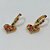 BRINCO FOLHEADO A OURO (ARGB620)- BANHADO COM 5 MILÉSIMOS + VERNIZ DIAMOND -  BRINCO DE ARGOLA COM CORAÇÃO TODO CRAVEJADO DE MICRO ZIRCÔNIAS COLORIDAS 12MM - (OURO259) OUBR000216 - Imagem 2