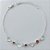 PULSEIRA FOLHEADA A PRATA COM 50 MILÉSIMOS + VERNIZ DIAMOND - PULSEIRA COM CORAÇÕES VAZADOS E STRASS ROSA - TAMANHO: 18CM + EXTENSOR E  FECHO LAGOSTA (PRA097)PRPS001104 - Imagem 1