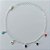PULSEIRA FOLHEADA A PRATA COM 50 MILÉSIMOS + VERNIZ DIAMOND - PULSEIRA COM PEDRAS CRISTAIS COLORIDAS  - TAMANHO: 16CM + EXTENSOR E  FECHO LAGOSTA (PRA099) PRPS001105 - Imagem 1